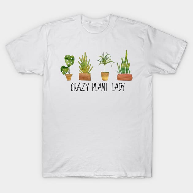 Crazy plant lady T-Shirt by Satic
